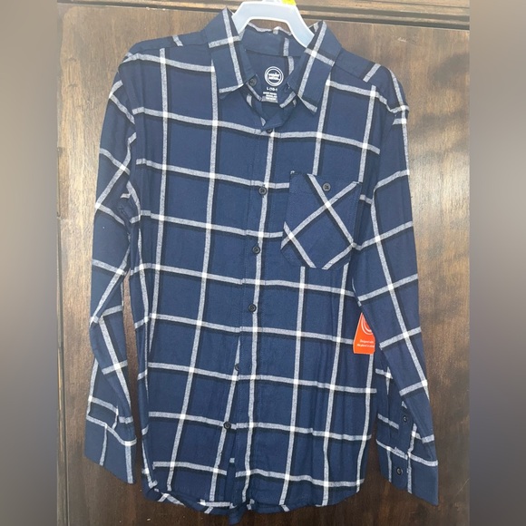 Wonder Nation Boys Long Sleeve Flannel Shirt - Picture 6 of 6